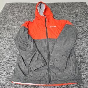 Columbia Alpine Action II Ski Jacket Boys XL 18/20 Orange Gray Waterproof Coat